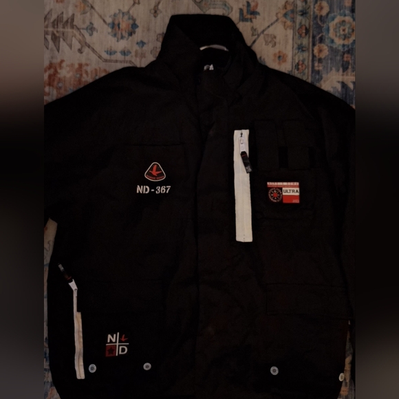 Nordic Down Other - Nordic Down ULTRA PERFORMANCE Jacket Windproof/ Waterproof 3XL Black - Red White